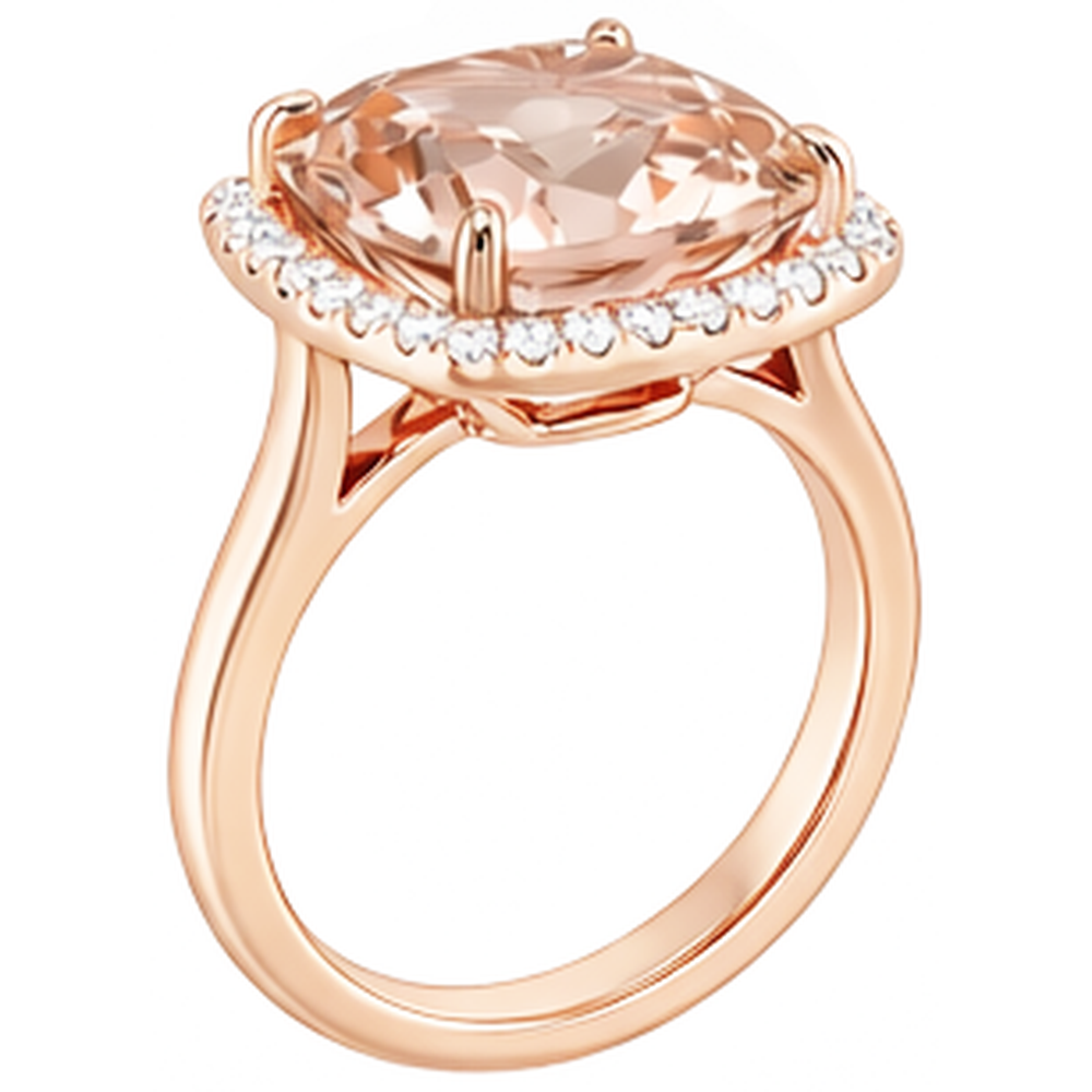 Rosa Kissen Morganit Aus der Erde Abgebauter Natürlicher Diamant-Ehering