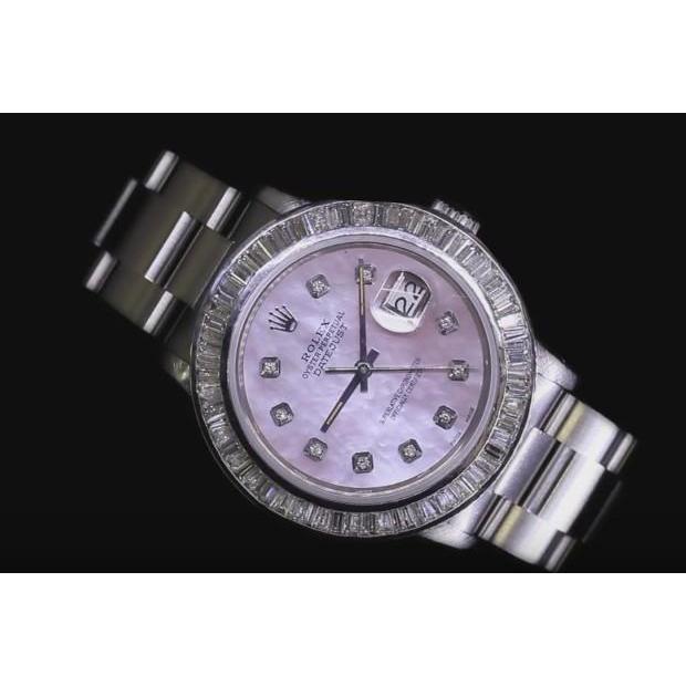 Rosa Brauch Diamant Zifferblatt Rolex