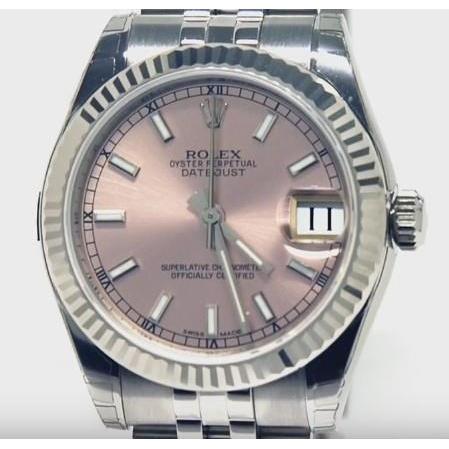 Rosa stick Zifferblatt Rolex