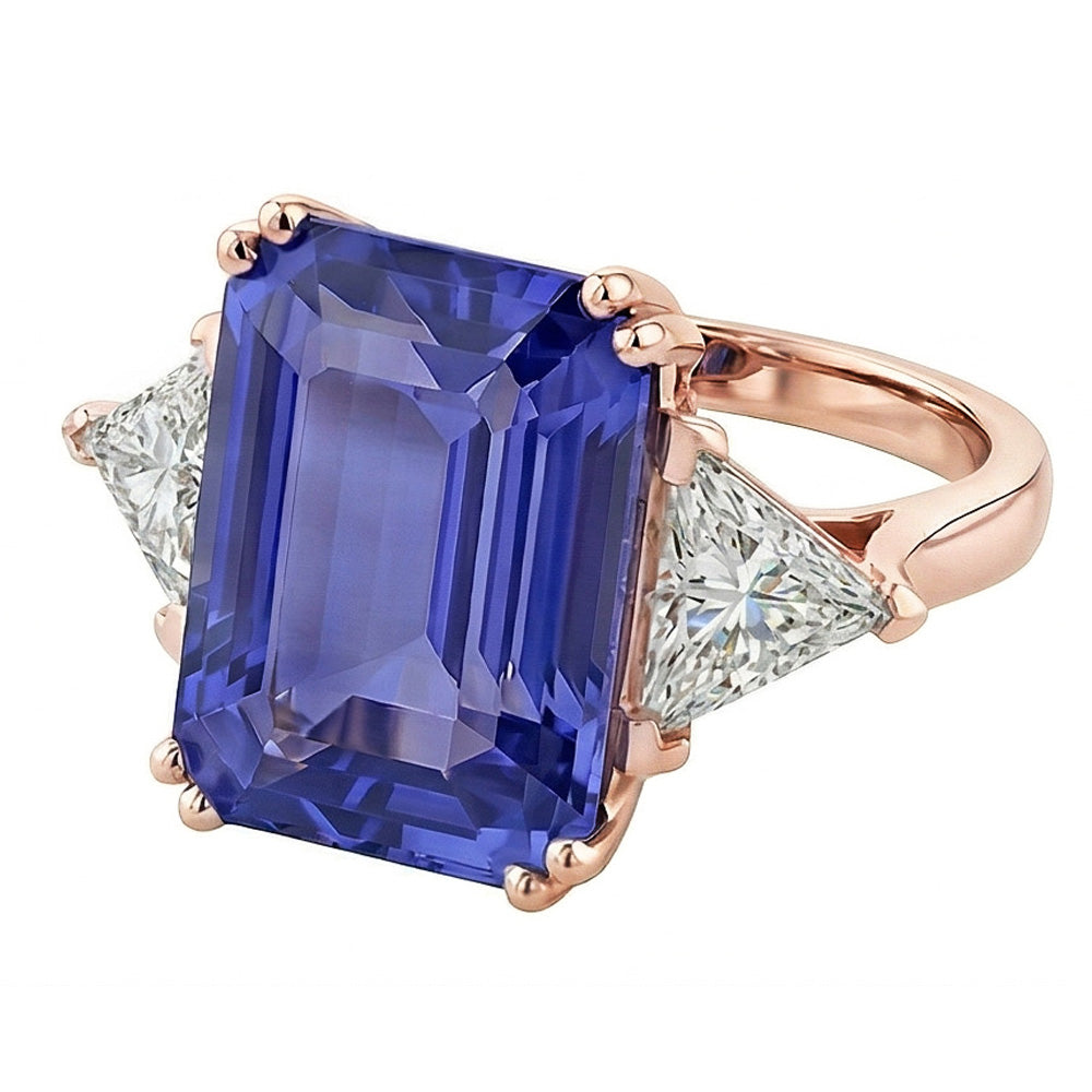 echter diamant 3.50Karat ring Profilansicht