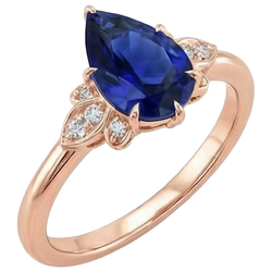 Echter Diamant Ring 7.25 Karat - 14K Roségold