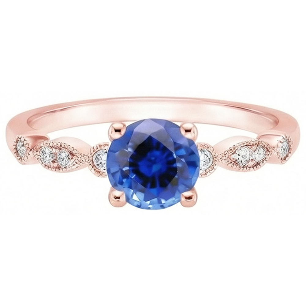 echter round diamant 2.50Karat ring Seitenansicht