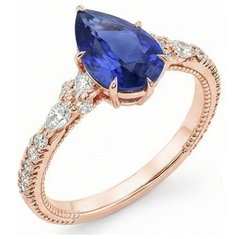 echter round diamant 5.50Karat ring Seitenansicht