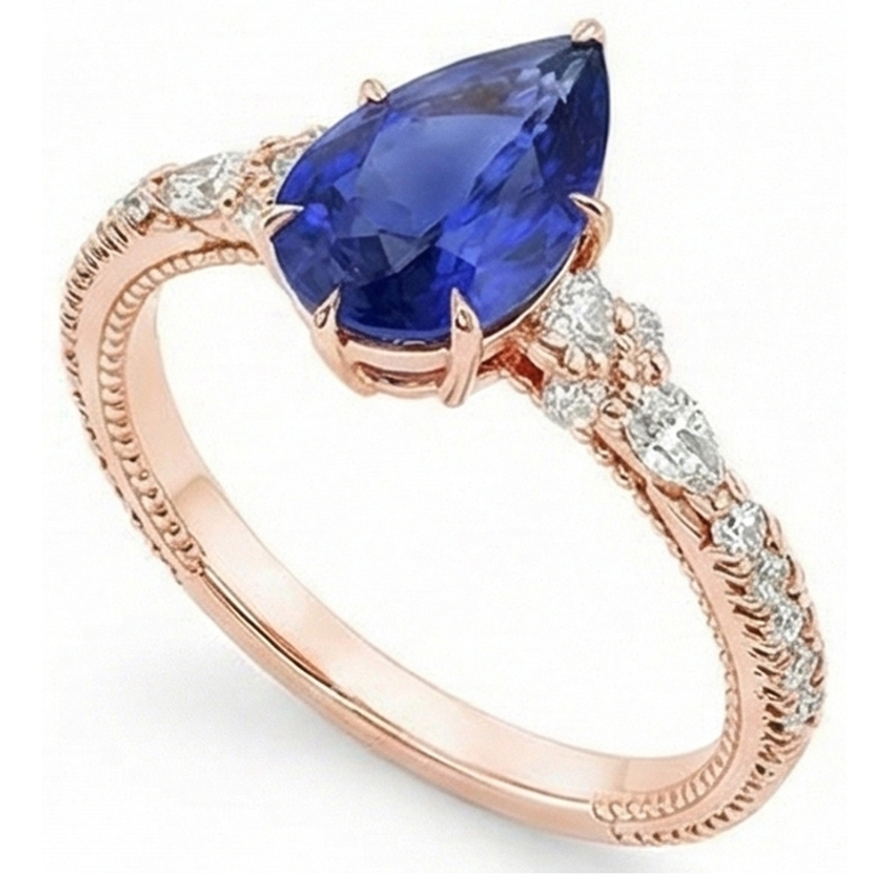 echter round diamant 5.50Karat ring Draufsicht