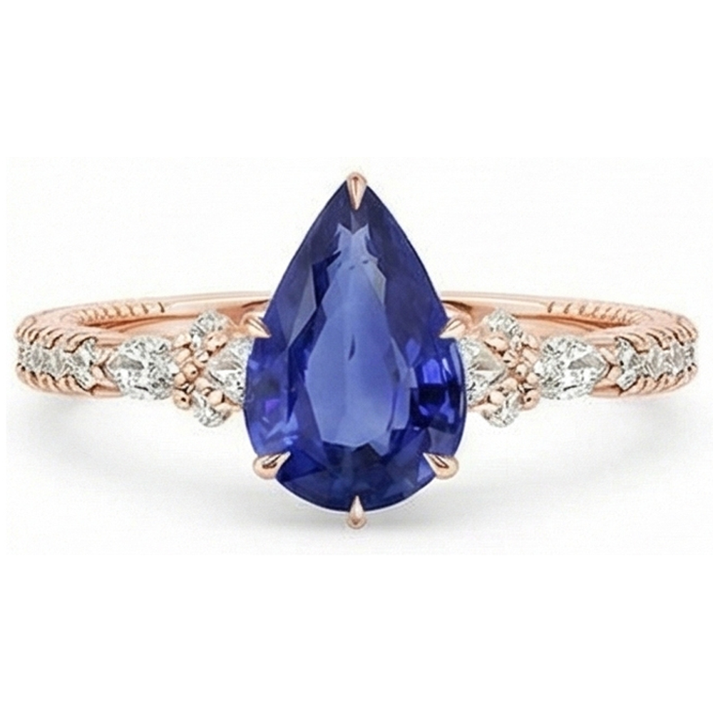 echter round diamant 5.50Karat ring Detailansicht