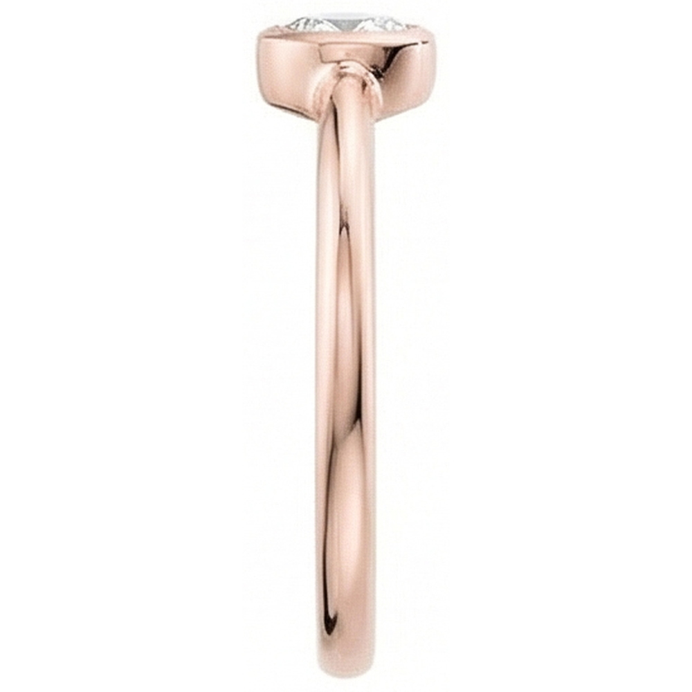 Roségold Birne Solitaire alter Bergmann Echt Aus der Erde Abgebauter Natürlicher Diamant Ring Lünette Set 1 Karat
