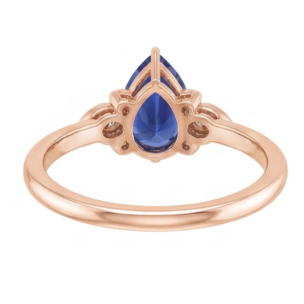 echter round diamant 3Karat ring Profilansicht