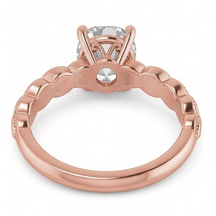 echter oval diamant 3.25Karat ring mit Diamantbesatz
