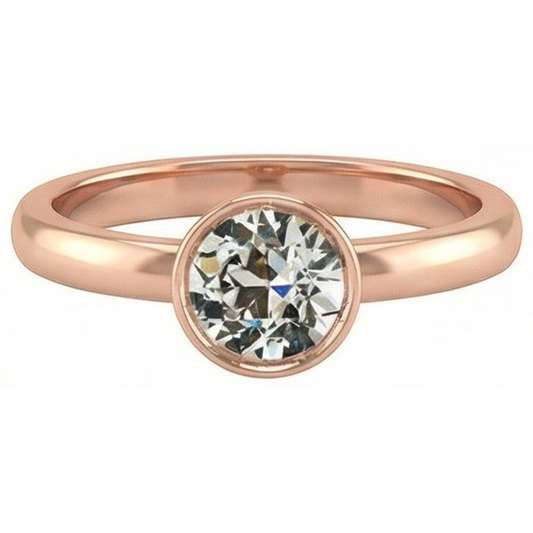 echter round diamant 1.50Karat ring Seitenansicht