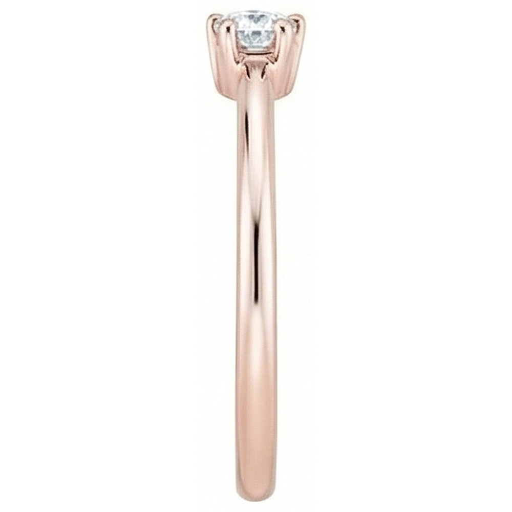 echter round diamant 1Karat ring Detailansicht