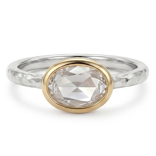 Rosen-Schliff Brillant Solitär-Verlobungsring 1,50 Karat – 14