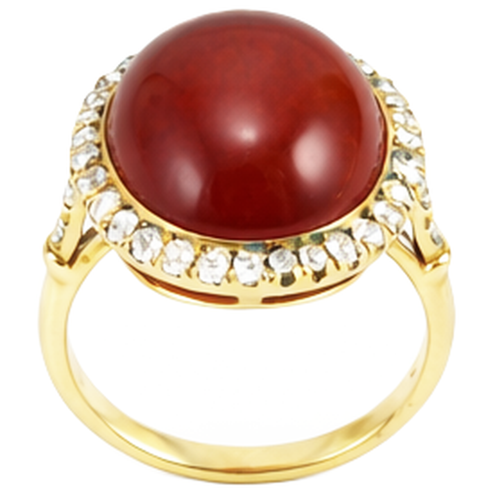 echter oval diamant 14Karat ring Detailansicht