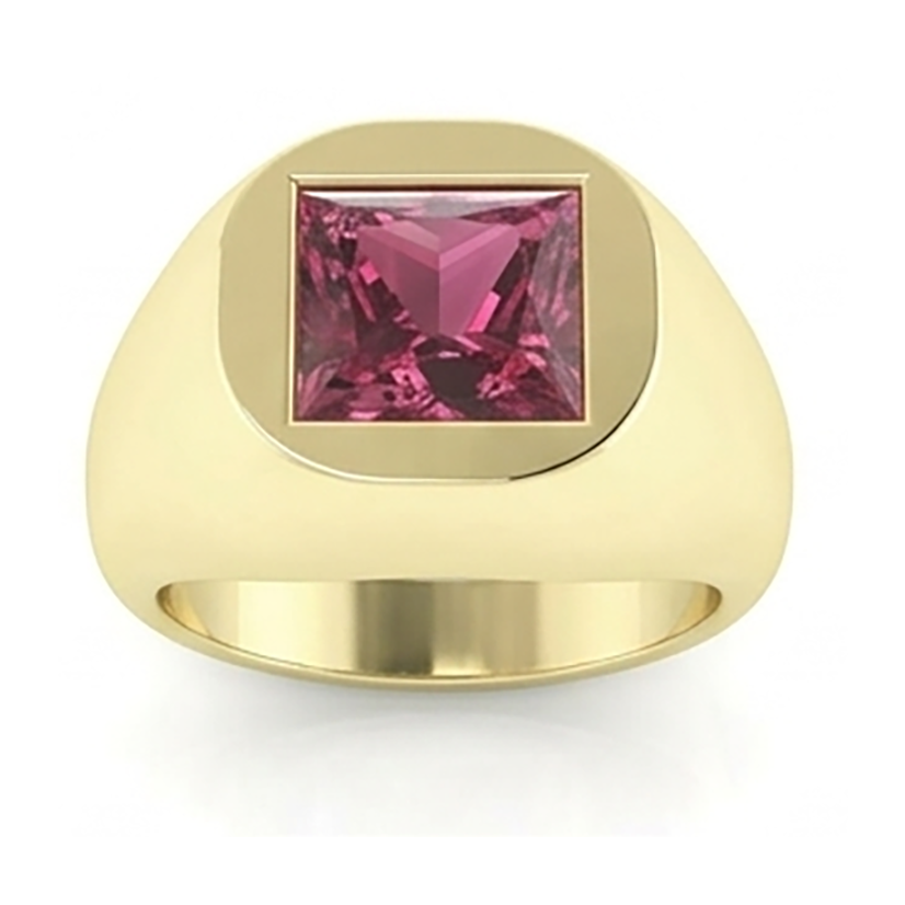 Roter Rubin Siegel Ring