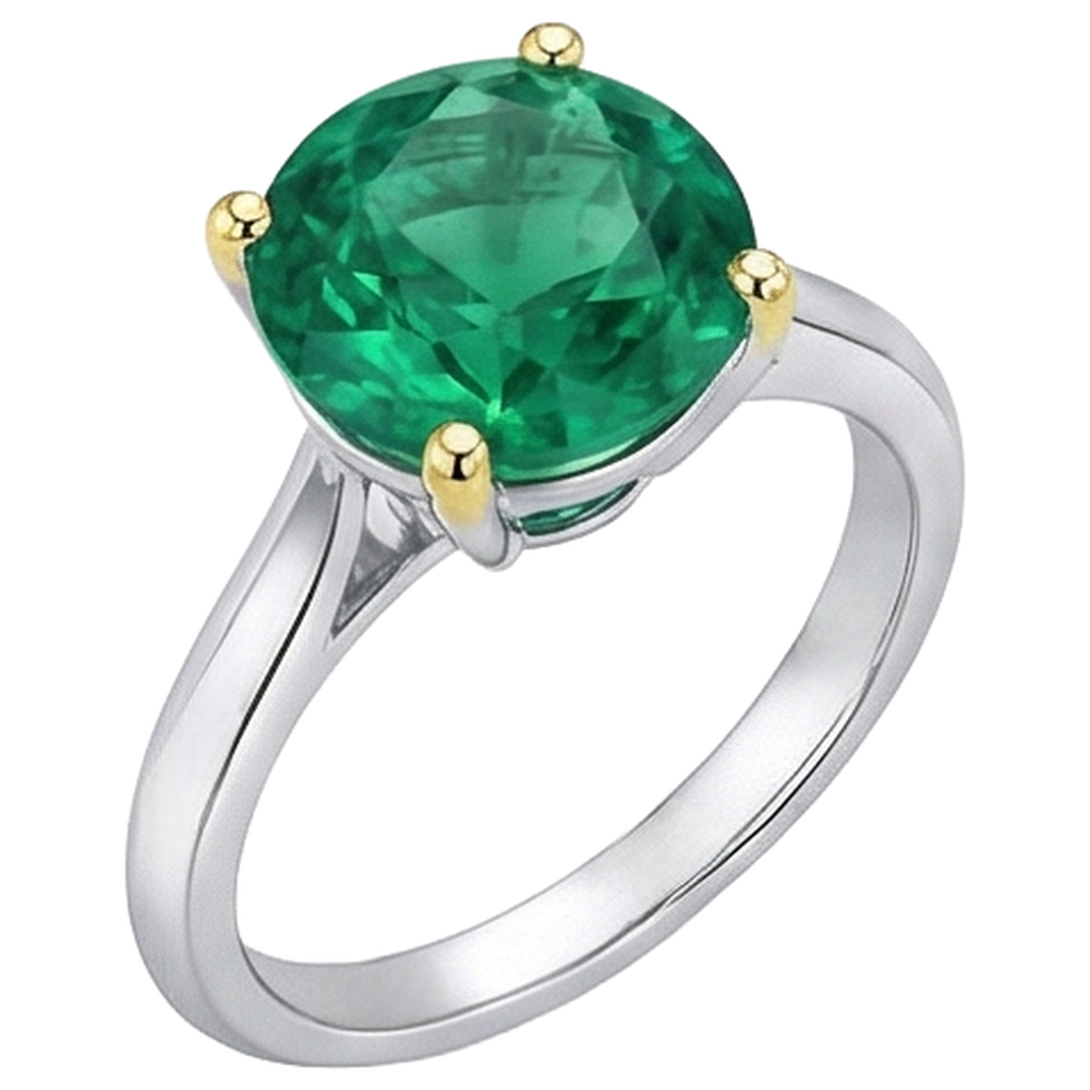 Funkelnder Edelstein-Ring 3,50 Karat – Seitenansicht