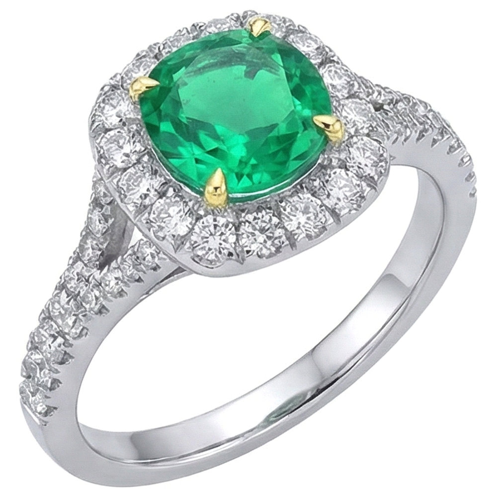Zeitloser Edelstein-Ring 2,50 Karat – Seitenansicht