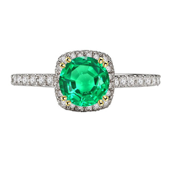 GIA-Geprüft Smaragd Schmuckstein-Ring 2,50 Karat – 14 Karat