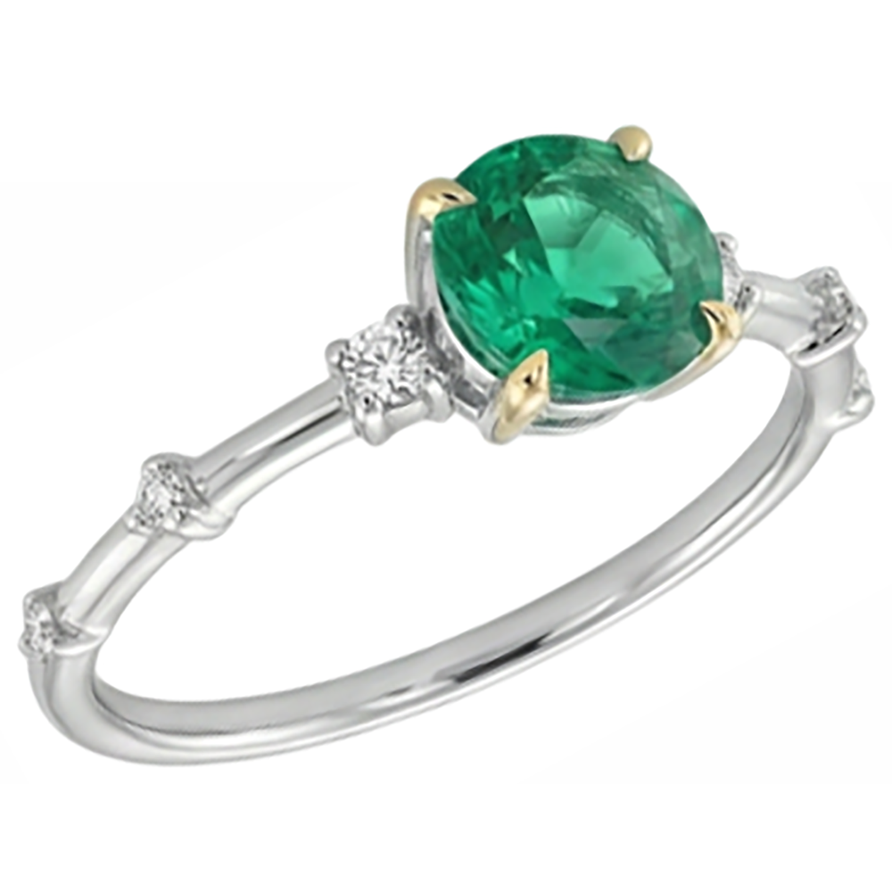Brillanter Edelstein-Ring 2 Karat – Seitenansicht