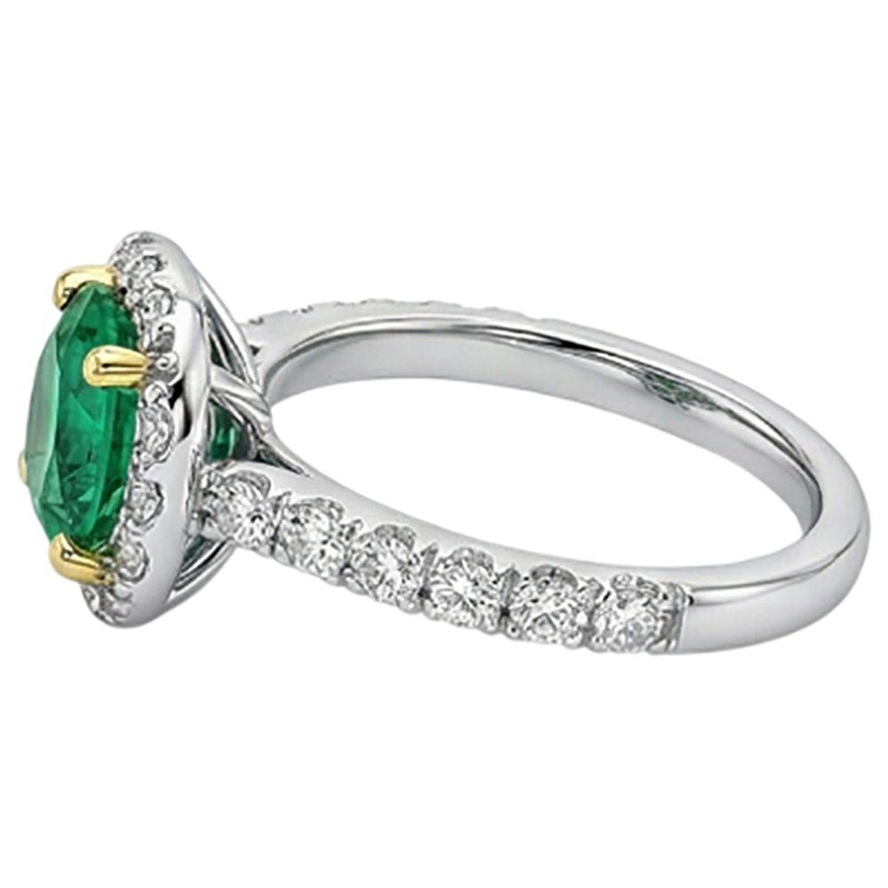 Brillanter Edelstein-Ring 3 Karat – Schrägansicht