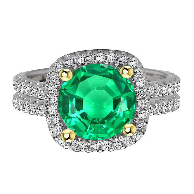 Brillanter Schmuckstein-Ring 4 Karat – Hauptansicht