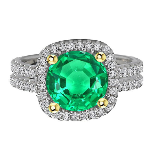 Brillanter Schmuckstein-Ring 4 Karat – Hauptansicht