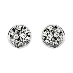 Edler Diamant Ohrstecker – Antik-Kissen-Schliff 2 Karat 14 Karat