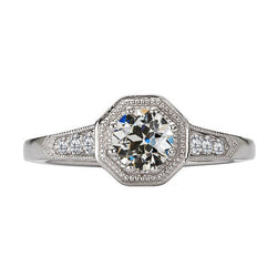 Handgemachter Antragsring mit Filigran Brillant – 2 Karat