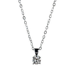 Edler Diamant Anhänger-Halskette 1 Karat G/VS1 – 14K Weißgold