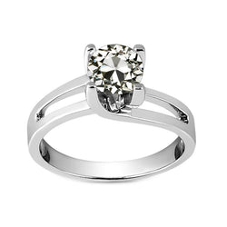 Diamant im Antik-Kissen-Schliff Solitär-Ring 2 Karat – 14K