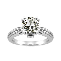Authentischer Filigran Brillant Solitär-Ring 2 Karat