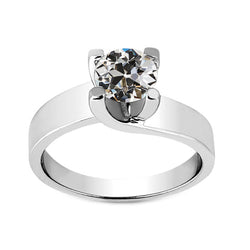 Luxuriöser Diamant Solitär-Verlobungsring – 2 Karat 14K Weißgold