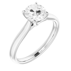 Brillanter Antik-Kissen-Schliff Brillant Solitär-Ring – 2 Karat