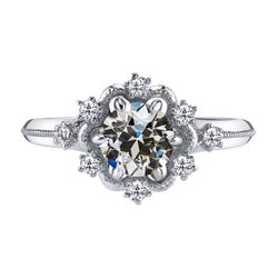 Echter Diamant Verlobungsring 2,50 Karat – 14K Weißgold