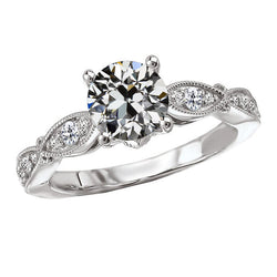 Exquisiter Edler Diamant Akzent-Solitär-Ring 2,50 Karat – 14K