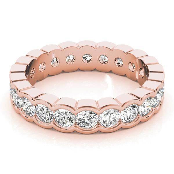 Edler Diamant Eternity Band – Seitenansicht