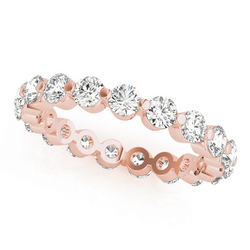 14 Karat Roségold Edler Diamant Eternity Band – 0,15-Karat
