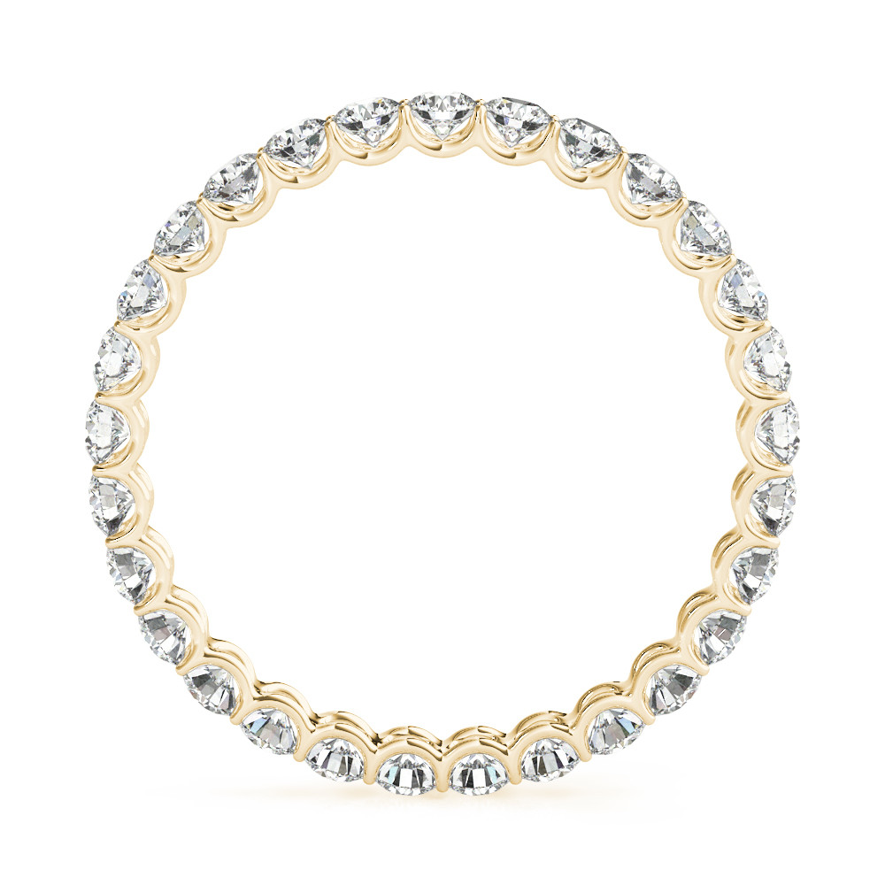 Diamant Eternity Band 0,25-Karat 14K Gelbgold – Frontansicht