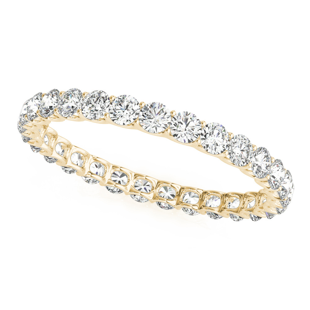 Brillantschliff Diamant Ring in 14K Gelbgold – Hauptansicht