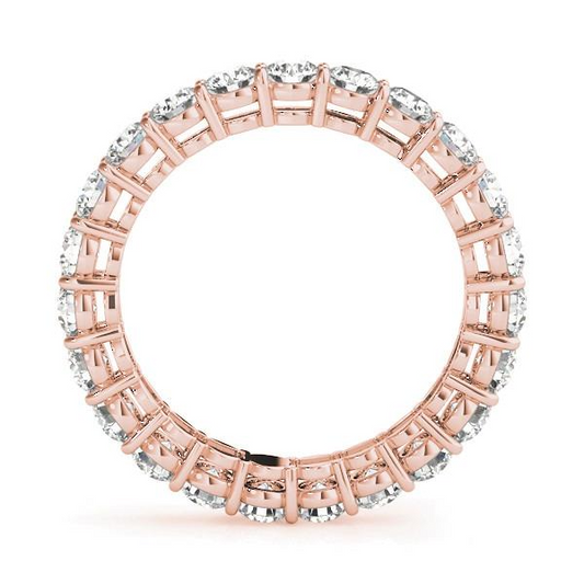 Brillant Eternity Band 4,5-Karat 14K Roségold – Frontansicht