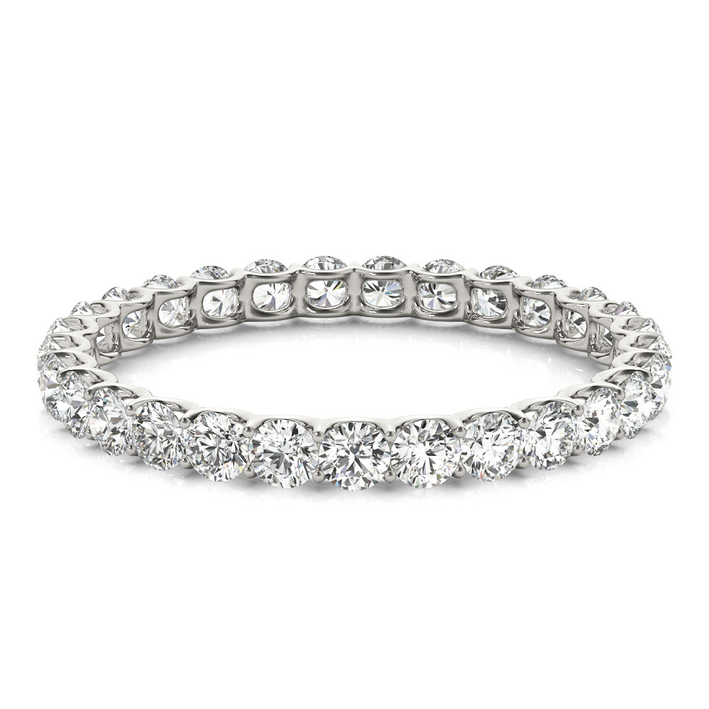 Brillant Eternity Band 0,33-Karat 14K Weißgold – Seitenansicht