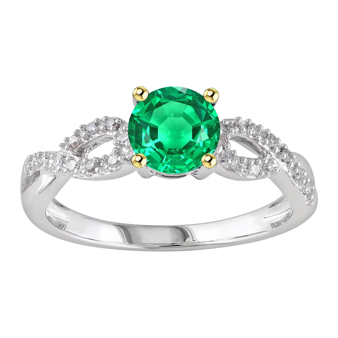 Edler Edler Smaragd Farbstein-Ring 1,50 Karat – Hauptansicht