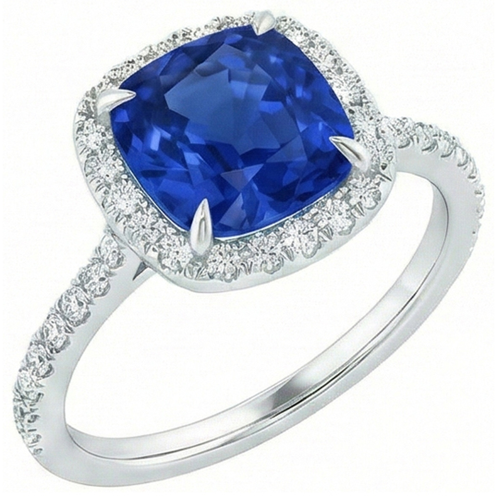echter round diamant 2.50Karat ring Detailansicht