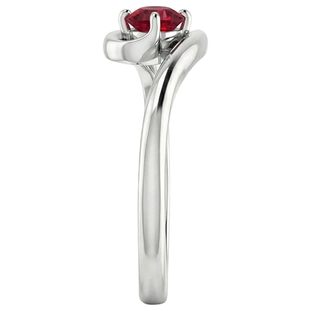Rubinstein Ring Solitär 1 Karat Weißgold 14K
