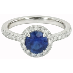 Echter Saphir Ring 2 Karat