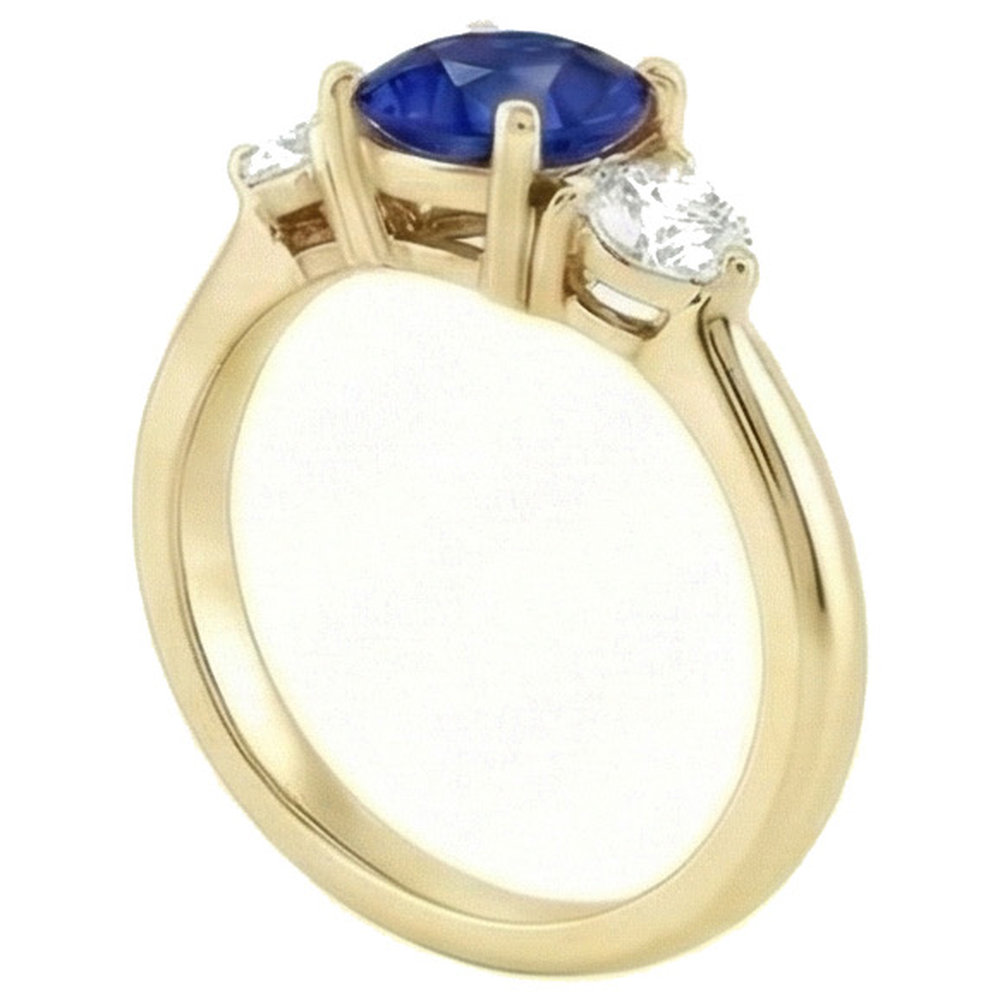 echter round diamant 2Karat ring Detailansicht