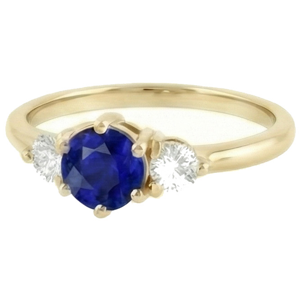 echter round diamant 2Karat ring Vorderansicht