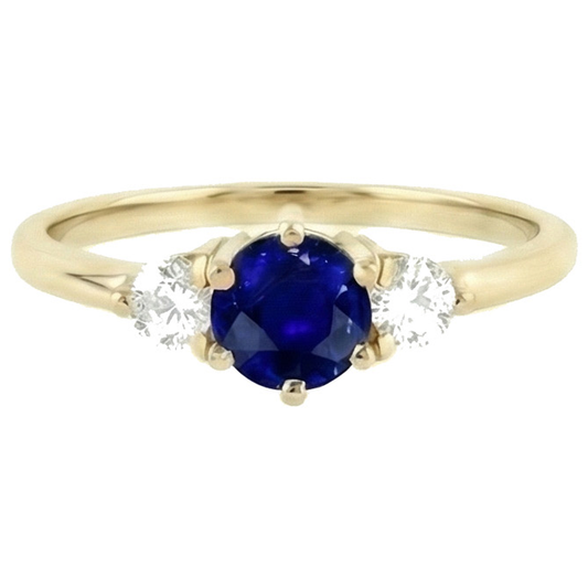 echter round diamant 2Karat ring Seitenansicht