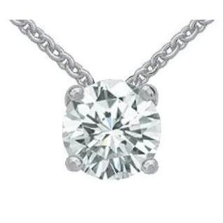 Runde Natürliche Diamant-Schmuck-Anhänger-Halskette 2.50 Ct Diamant