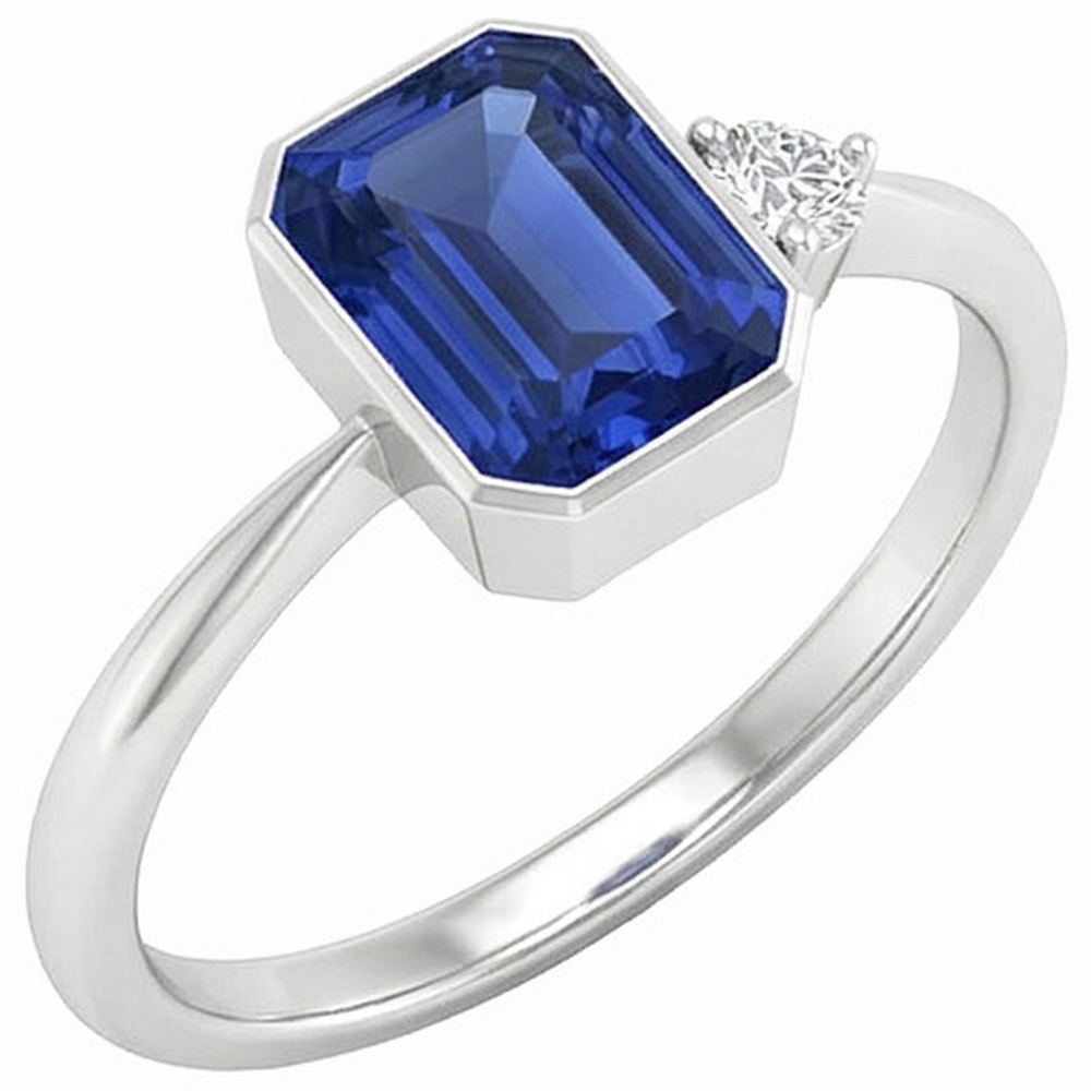 echter round diamant 1.75Karat ring Vorderansicht