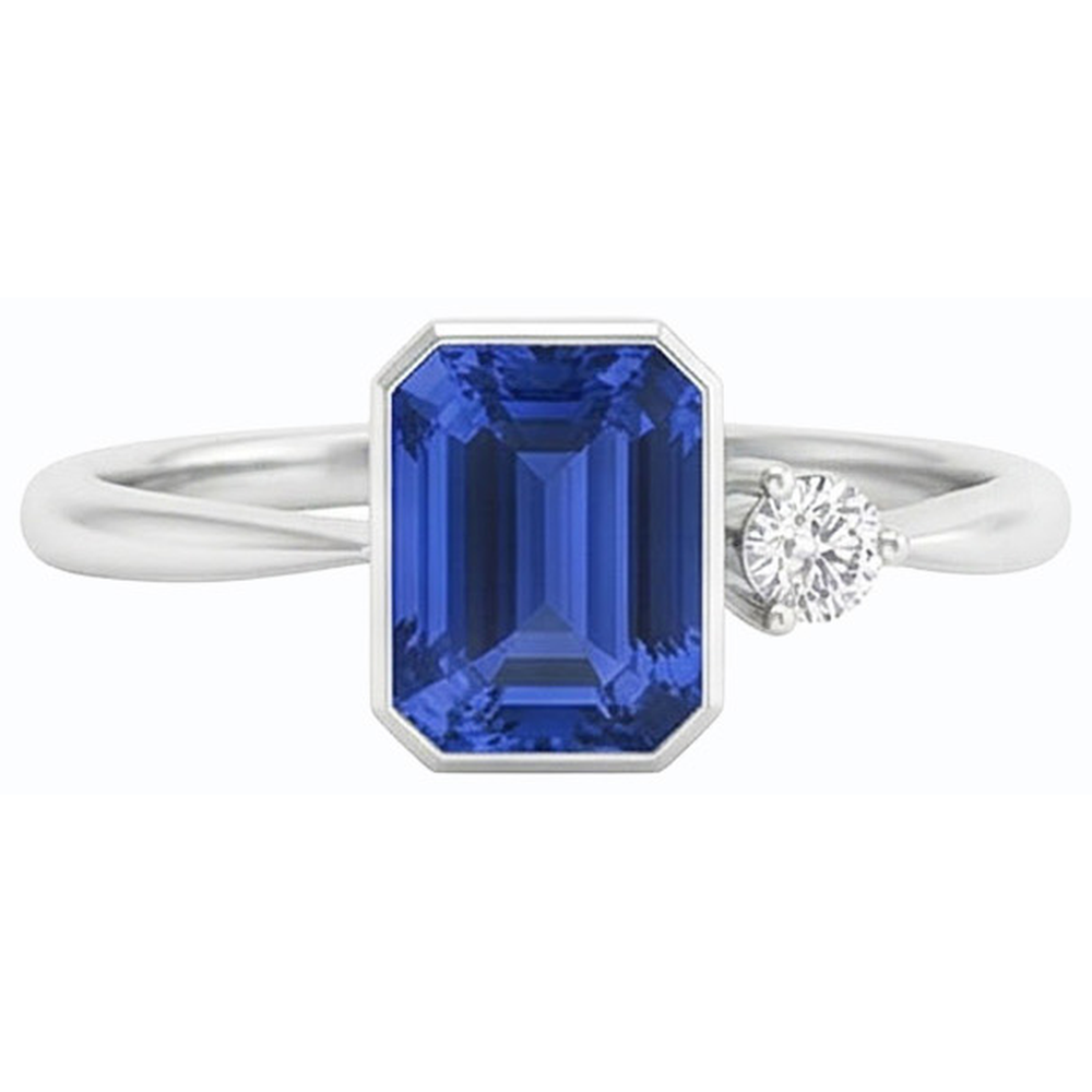 echter round diamant 1.75Karat ring Seitenansicht