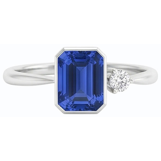 echter round diamant 1.75Karat ring Seitenansicht